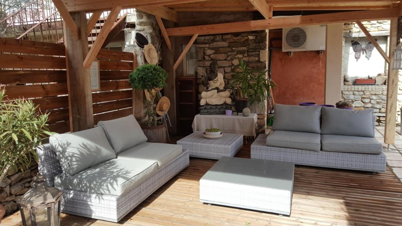 Chambre L'Orchidee Vallon-Pont-dʼArc Exterior foto